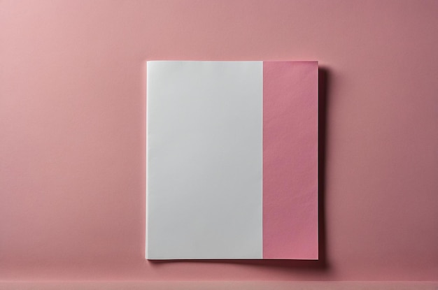 Photo a pink and white square with a white stripe on it