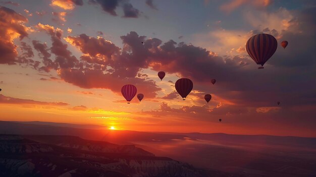 a pink and yellow hot air balloon