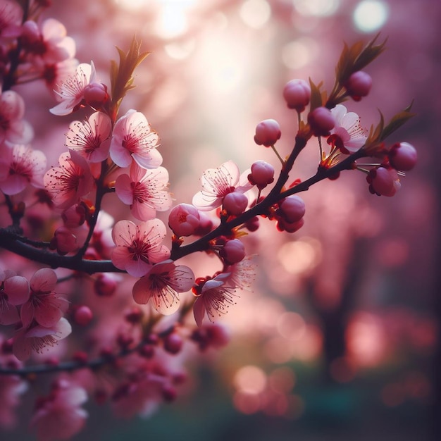 Pinkcherryblossom background