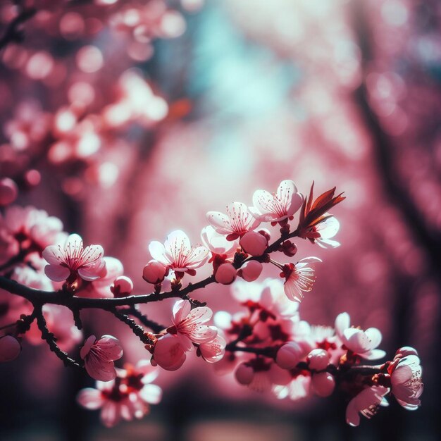 Pinkcherryblossom background