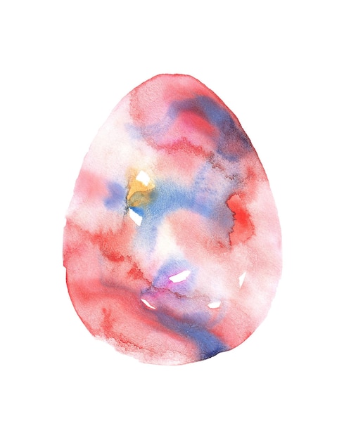 Pinkwhite Hand drawn watercolor bird eggs illustration collection isolated Easter elements on paper texture Water color egg for holiday spring or watercolour