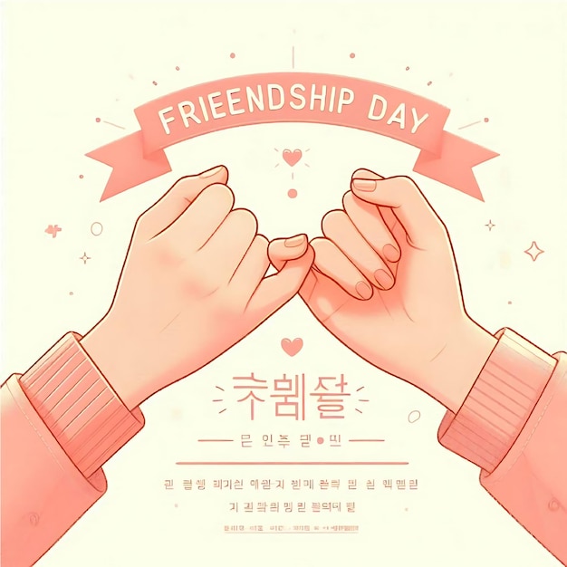 Pinky Promise Hands for Friendship Day Celebration