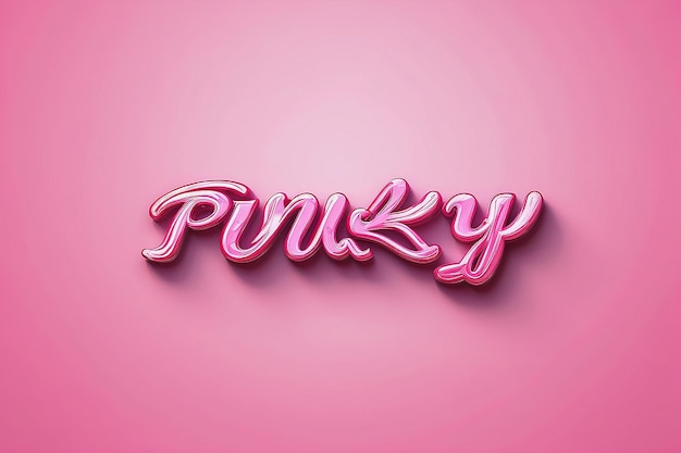 Photo pinky text effect