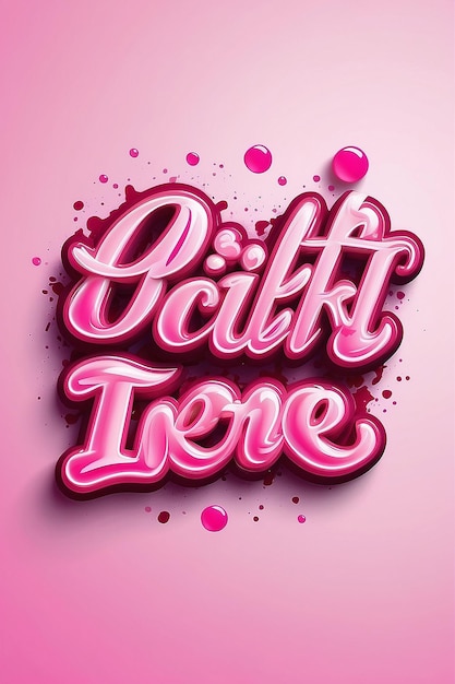 Pinky text effect