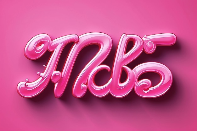 Pinky text effect