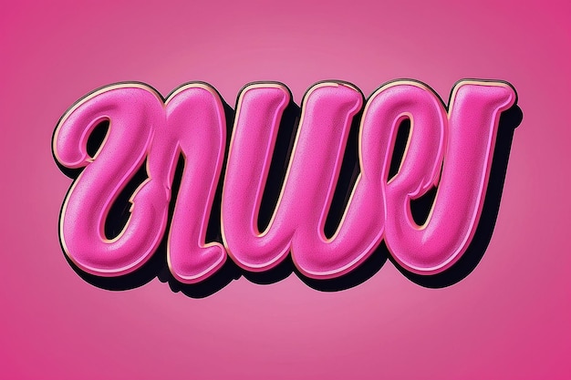 Pinky text effect