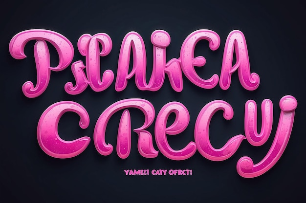 Pinky text effect