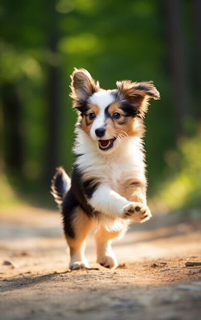 Pint sized Chaser with Tail Chasing Joy