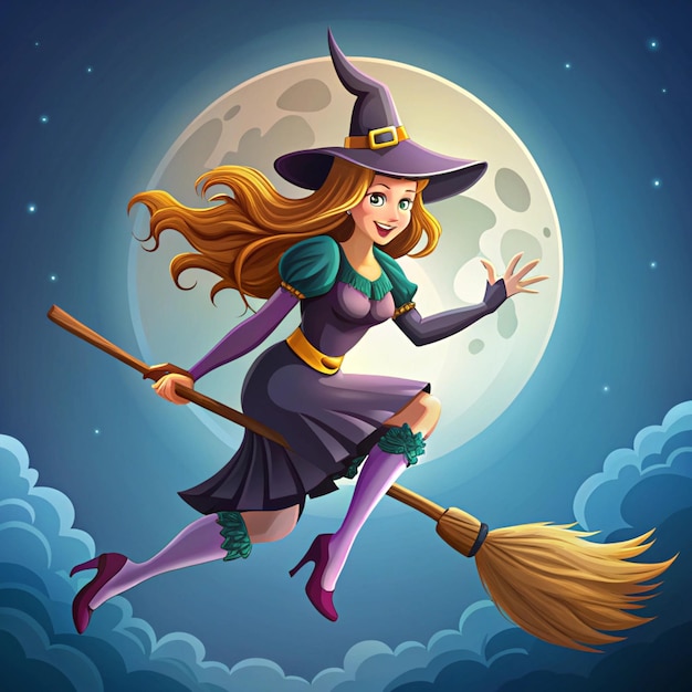 Photo pinup witch of halloween