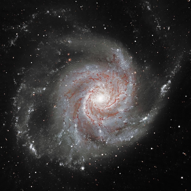 Pinwheel Galaxy Messier 101, M101 in the constellation Ursa Major Elements of this image are furnished by NASA.