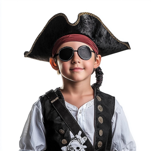 Photo pirate outfit complete with a hat and eyepatch