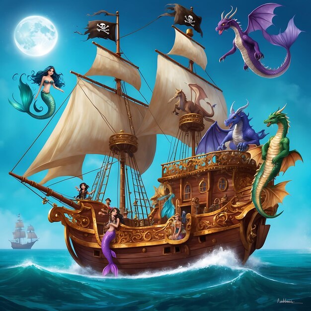 Photo pirate ship clip art collection