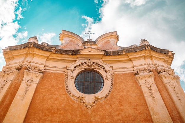 Pisa Italy March 18 2023 Facade of the Church of Santa Apollonia