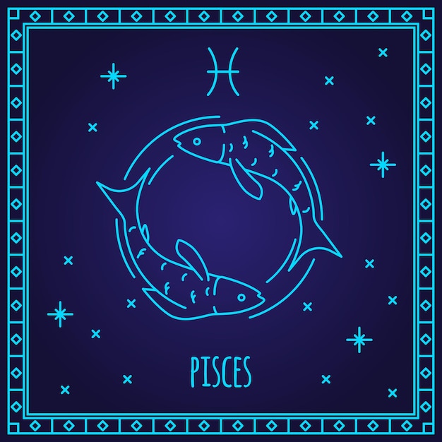 Photo pisces zodiac sign