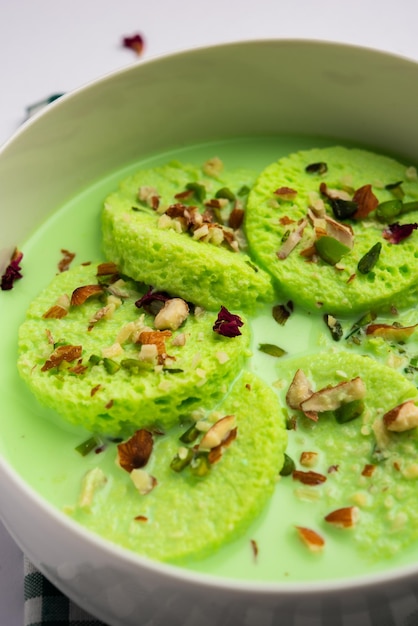 Pista Bread Rasmalai is the tweaked version of traditional Ras malai using bread slices