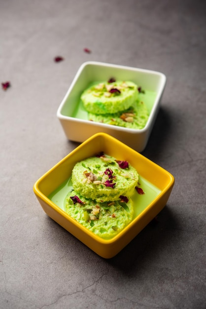 Pista Bread Rasmalai is the tweaked version of traditional Ras malai using bread slices