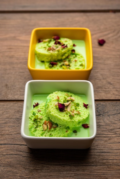 Pista Bread Rasmalai is the tweaked version of traditional Ras malai using bread slices