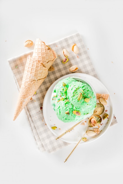 Pistachio ice cream