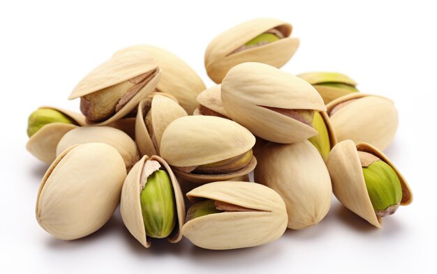 Pistachios on Clean White on a White background