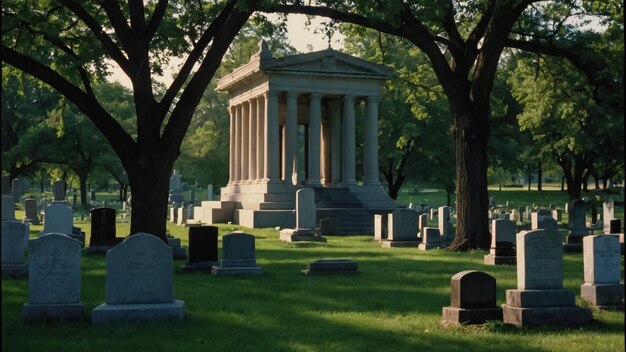 Photo pittsburgh pennsylvania usa 12819 the allegheny cemetery on a cloudy winter day