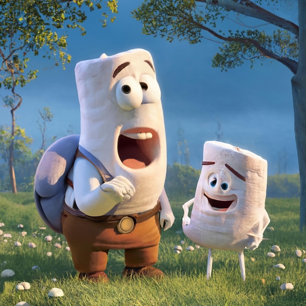 pixar movie poster marshmallow feelings