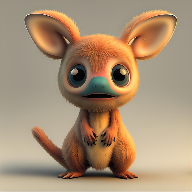 pixar style 3d cute mini squirrel photo