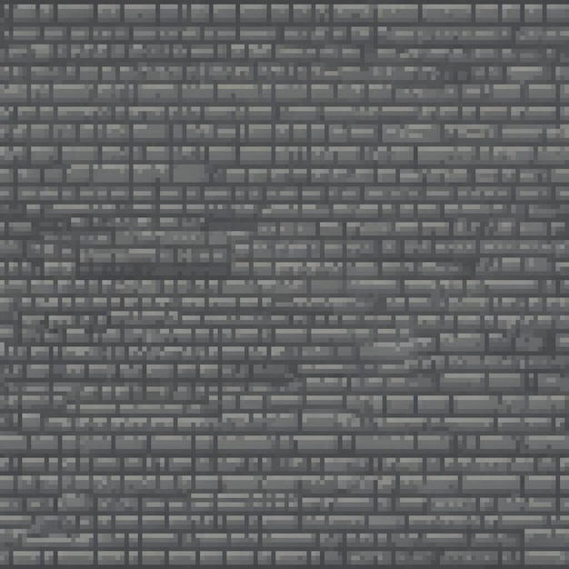 Pixel art depicting a stark black brick wall against a pristine white backdrop