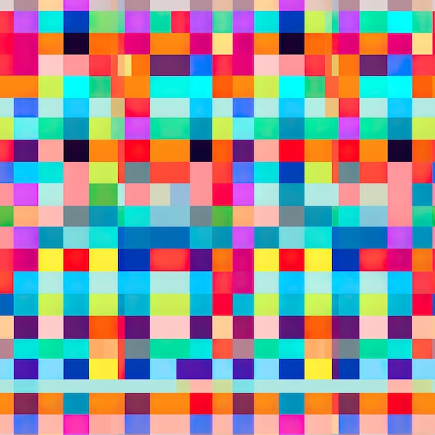 Pixel background in 8bit style digital seamless pattern vector