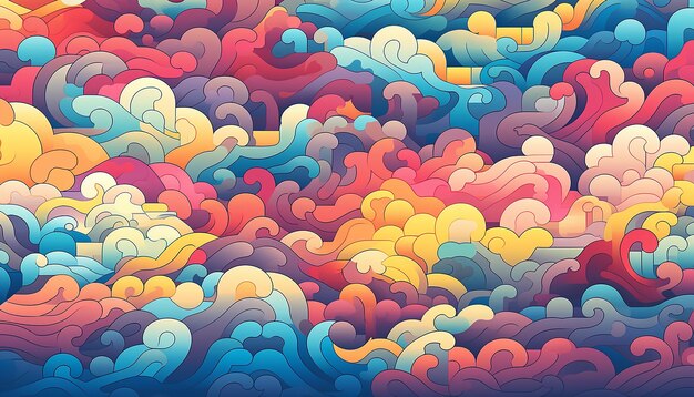 pixel pattern illustration creative colorful design