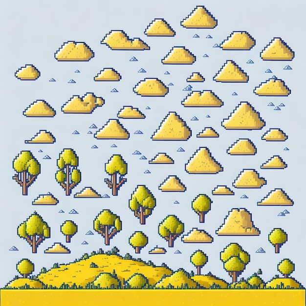 Photo pixel playground crafted assets for your game world