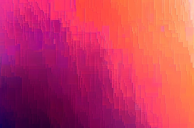 Pixelated gradient background in the colors of orange purple and pink