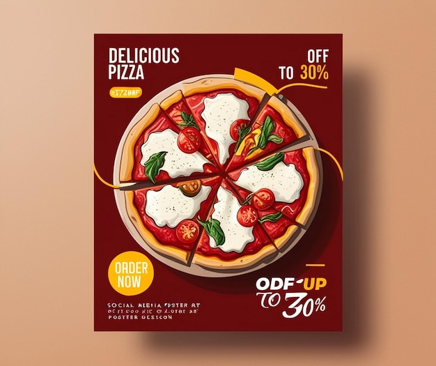 Photo a pizza box that says quot pizza quot on it