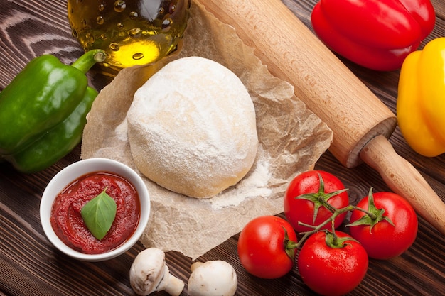 Pizza cooking ingredients