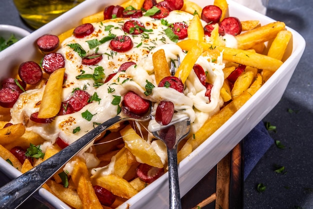 Pizza loaded french fries