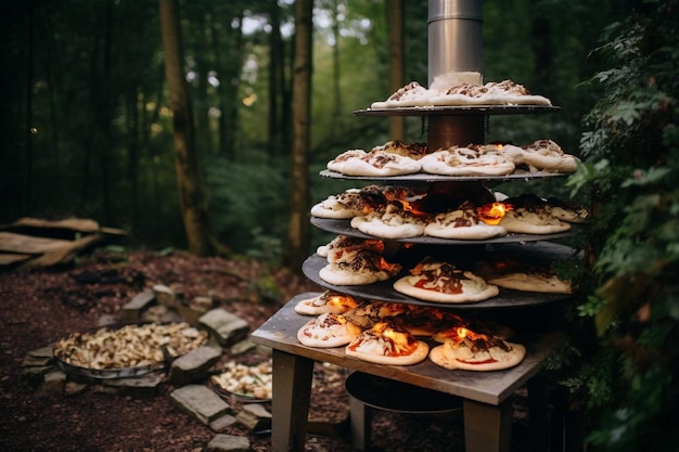 Pizza Oven Firewood Stacking