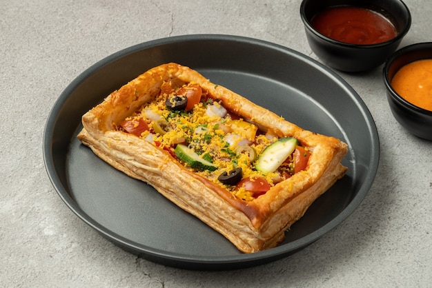 Pizza puff tart photography top vie