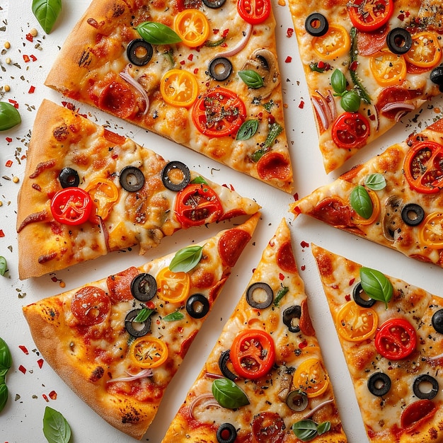 a pizza with many toppings on it including tomatoes jalapenos and tomatoes