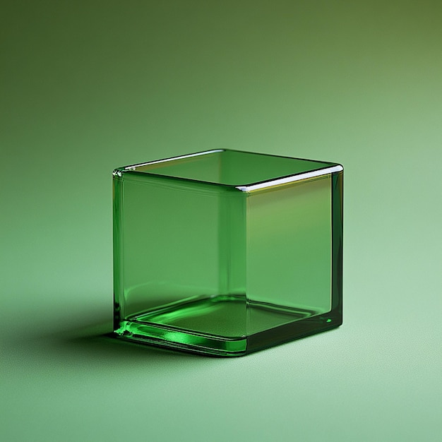 Photo plain background with cube shape