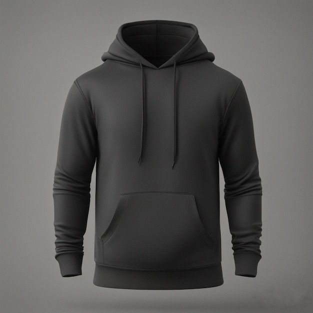 plain black hoodie