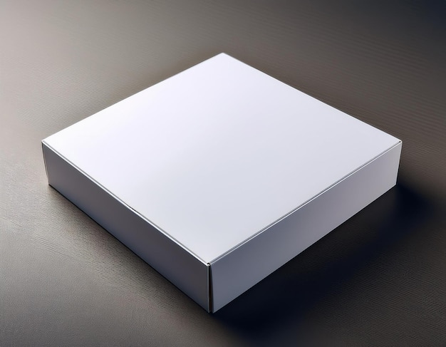 plain box mockup with soft background