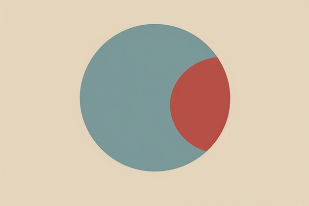 Photo plain color block with a small circle minimalist minimalist background image wallpaper