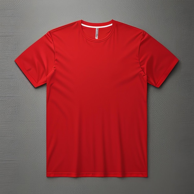 plain red mockup blank shirt