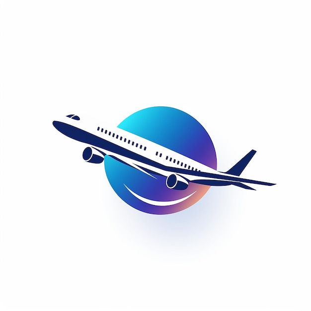 Plane Icon Logo Vector Illustration Departure