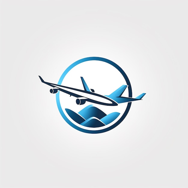 Plane Icon Logo Vector Illustration Departure