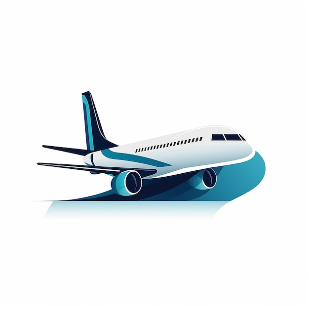 Plane Icon Logo Vector Illustration Departure