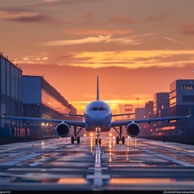 a plane is on the runway with the word  i  on the side