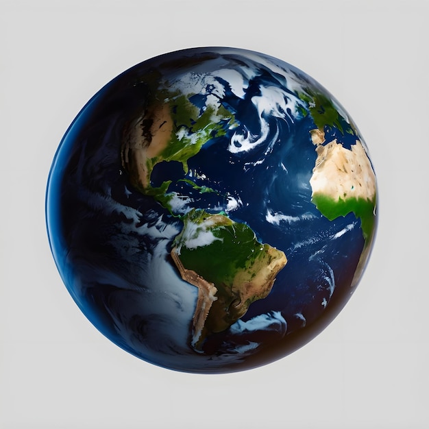 Planet earth globe from space isolated png image north and south America physical map on a transpar