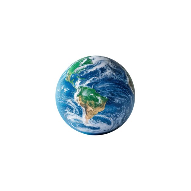 Photo planet earth icon isolated on white background