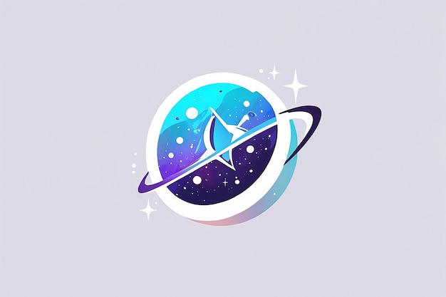 Photo planet galaxy space star logo inspiration