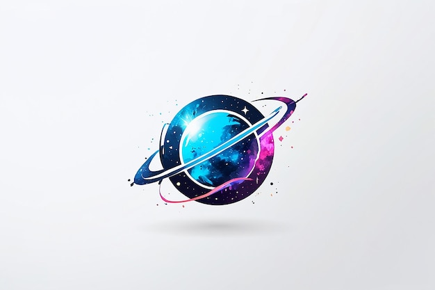 Planet Galaxy Space Star Logo Inspiration